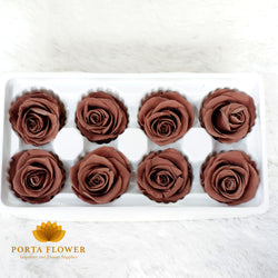 preserved rose 4-5cm brown