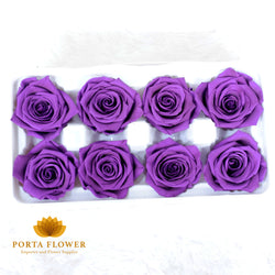 preserved rose 4-5cm classic purple