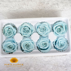 preserved rose 4-5cm dusty blue