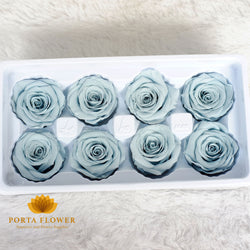 preserved rose 4-5cm pale blue