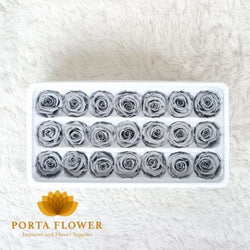 preserved rose 2-3cm grey